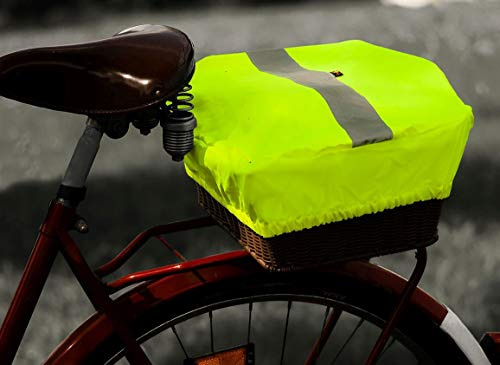 4-Act Regenschutzhaube-07380603 Fahrradrucksack-Zubehör Neongelb 40 x 30 cm