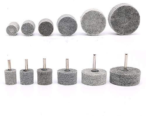 1 pièces tête de meulage de point monté spécial en Nylon de fibre de tige de 6 mm pour outils rotatifs de meuleuse polonaise de finition de moule, 60