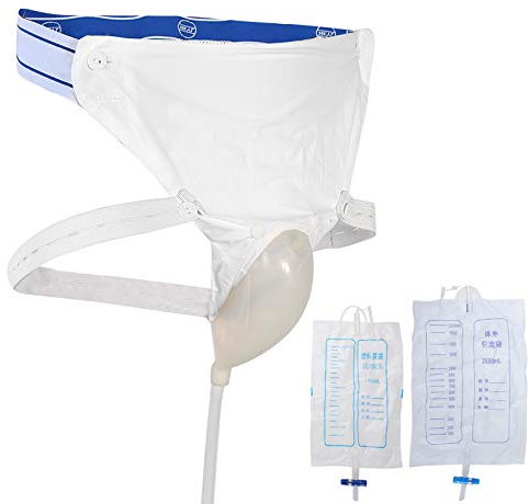 Bolsa de orina reutilizable para hombre y mujer, colector de orina, urinario de silicona para adultos, hombre, mujer, bolsa para orinar