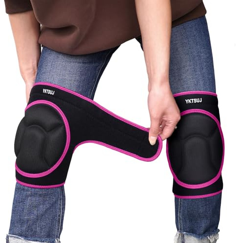 YKTSUJ Women Men Knee Pad Suitable for House Working, Floor and Carpet Cleaning, Gardening Maintain, Construction Work, High Elastic Fabric Men Knee Pads Protect Knee Safety
