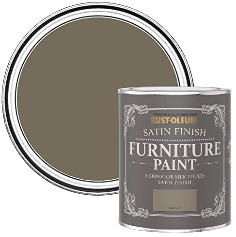 Rust-Oleum Light Brown Furniture & Skirting Board Paint in Satin Finish - Café Luxe 750ml