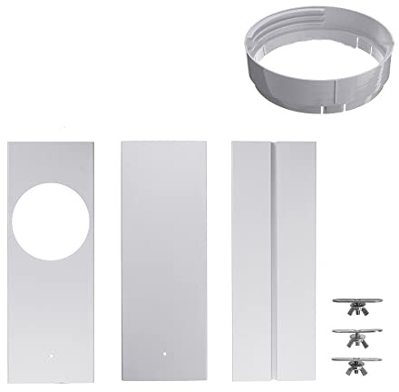 120 cm Regolabile Climatizzatore Vento Scudo Finestra Kit Piastra Per Portatile Condizionatore D'aria Scarico Tubo Connettore