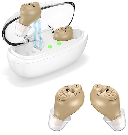 mit LED-Leistungsanzeige,wiederaufladbar oder für Senioren，Tnoak Schallverstärker mit Geräuschunterdrückung