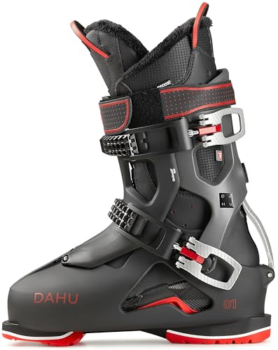 DAHU Ecorce 01 M120 Herren Skischuhe (270/275 EU 43, Basalt Black-Black-Red)