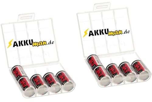 10x EVE Lithium 3,6V Batterie ER14250 1/2 AA ER 14250 + 2X Box - Langlebig