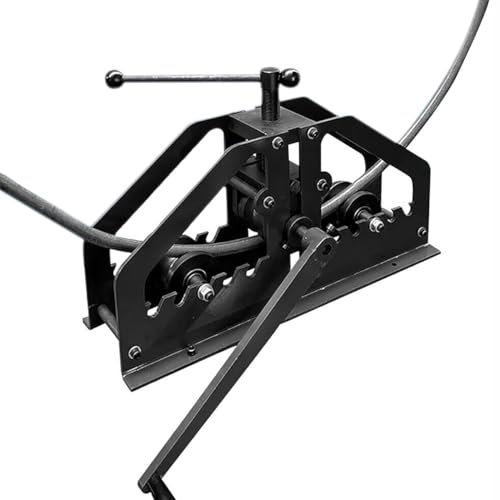 GYQSSD Tubing Notcher Manuelle Metallrohrbiegemaschine 1-1/4 bis 2 Rundwalzenstrecker Schrumpfgerät, Hochleistungsrohr-Metallbiegewerkzeug, Rohrbiegemaschine