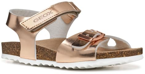 Geox J Adriel Girl C Sandal, Rose Gold, 30 EU