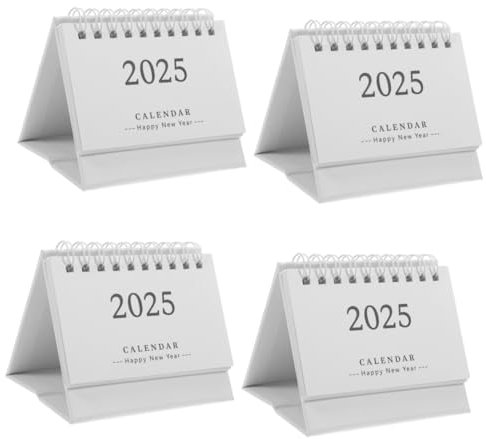 Operitacx 4stücke Tischkalender Dekorativer Stehkalender Für Zuhause Und Büro Mit Stabilem Und Dickem Für Notizen Und Zeitplanung
