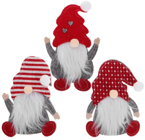 ABOOFAN 6 Stk Weihnachtsbesteck Party-bestecktasche Wichtel Bestecktasche Weihnachtsfeier Tischdekoration Utensilienhalter Für Feiertagspartys Urlaubszwerg Besteckbezug Ballaststoff