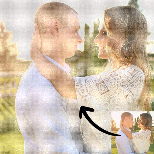 Dr Custom 5D Diamond Painting Eigenes Foto – Individuelles Benutzerdefiniertes Design Diamant Bild, Personalisiertes Set für Erwachsene Home Decor