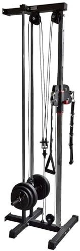 Hansson Sports® Kraftstation mit Latzug Kabelzug Seilzug zur Wandbefestigung Latzugmaschine Latzugturm Kabelzugturm (B:Mit 47.5KG)