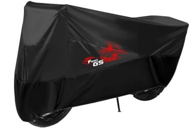 Motorradschutz für Parken Für F650GS Für Dakar Regen- Und Staubdichte Motorrad-Schutzhüllen Den Außenbereich(Schwarz,XXXL for 220cm)