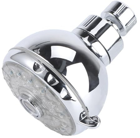 VILLCASE Alcachofa De Ducha Luz Led Colores Ajustable Alta Presión Sensor De Temperatura