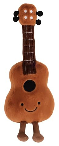 STEFUEWILL17 Peluche créative en forme de guitare, violon, jouet en peluche
