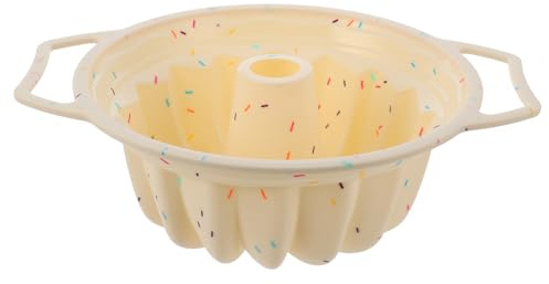 Ipetboom Stampo Per Torta in Silicone Fai Da Te Antiaderente Rotondo Manico Metallico, Resistente a Forno e Frigorifero, Flessibile e Facile Da Sformare, Per Dolci Fatti in Casa