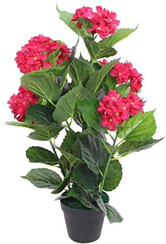 Générique Plante Hortensia Artificielle avec Pot 60 cm Rouge,Maison & Jardin,Décorations,Fleurs & Plantes artificielles,Rouge,1.55 KG,244440