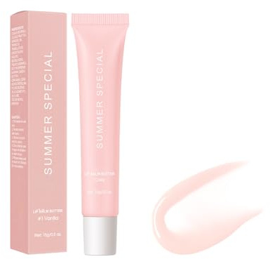 Butters Lip Gloss/Essence Labbra - Maschera Idratante Per Labbra Con Burro Di Karité, Tinta Trasparente (Rosa Chiaro/2 Colori), Blocco Lucentezza E Umidità (#4, 15g)