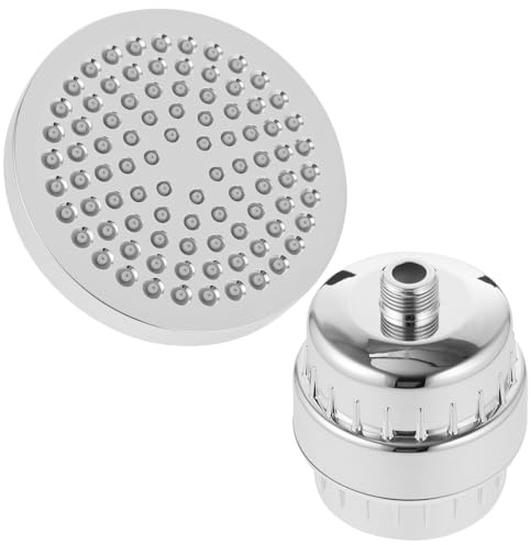 Anneome Cabezal Ducha Filtro Descalcificador Agua Alta Presión Limpieza Eficaz Sistema Purificador para Agua Dura