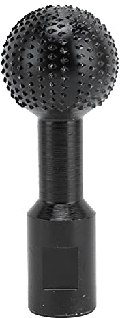 Fresa giratoria esférica de acero al carbono para tallar madera, cabezal de taladro de 14 mm para amoladora angular tipo 115, herramienta de pulido duradera y afilada, eliminación
