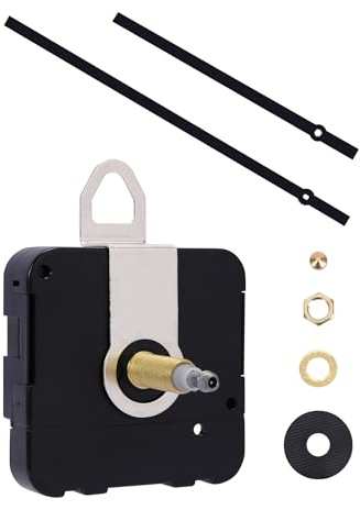 XXL Quarzuhrwerk mit hohem Drehmoment – Für große Wanduhren Ø 55–70 cm | Extra langer Schaft & 250 mm Zeiger-Set, Uhrwerk zum Basteln, Ersatz & Reparatur-Set, batteriebetriebene DIY-Ersatzteile