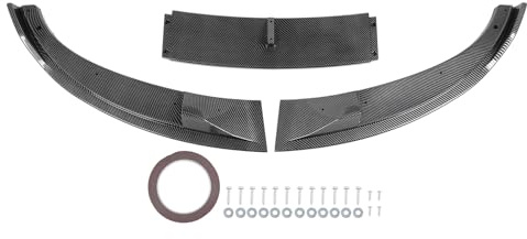 Auto Spoilerlippe Frontstoßstangenlippe Für E60 E61 Für M5 2005–2010 Sportlicher Frontstoßstangenspoiler Kinnsplitter Diffusor Frontspoiler(Carbon grain)