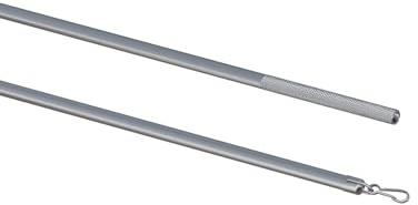Tilldekor Schleuderstab PRIMUS, silber Ø 9mm, 200 cm, inkl. Verschlusshaken