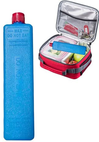 Paquetes de hielo recongelables - Bloques congeladores para almacenamiento, acumuladores de gel de 6 pulgadas con diseño libre de BPA, bloque de hielo reutilizable y exterior sellado a prueba de fugas