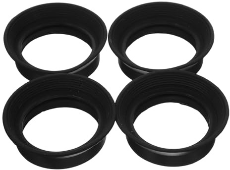 JEWEDECO Coprioculare in Gomma Morbida 4 Pezzi da 29-33 Mm, Protezione Oculare per Microscopio Stereoscopico e Telescopio, Accessori Antiriflesso per Uso Laboratoristico e Attività