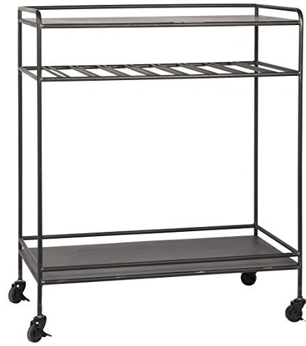 IB Laursen Brooklyn Bartisch mit Rollen, Schwarz