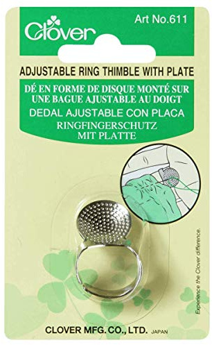 Clover ring Thimble W/plate-justerbar