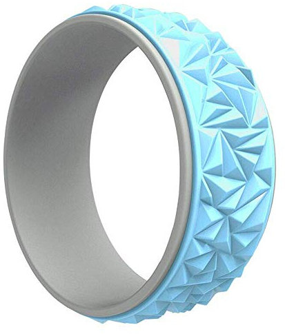 MIED Yoga Prop Wheel3D-Floating-Massage Yoga Kreis Roller Für Pilates Für Yoga-Haltungen Und Backbends Und Brücke Positionen Hilfsrad Kann 150Kg Festigkeit,Blau