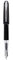 Waterman Kultur Fountain Pen, Black with Chrome Trim, Fine Nib with Blue Ink