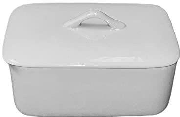 Porcelaine Girard - Beurrier rectangle 12,5x8,3 cm