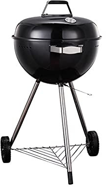 LCRACK BBQ Grill,Vermenschlichen tragbar Abnehmbar Multifunktions Grill Draussen Dauerhaft Stark Holzkohle Grillfeuer (Farbe : Schwarz)