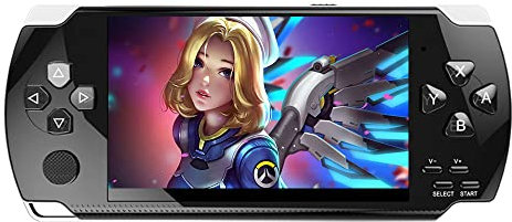 HLF Retro Video Game Console Screen Built-in 2000 Games Handheld Game Console Multiple Emulators Mini Portable Game Device MP3 MP4 Music TV Output E-Bbook Children/Men/Festivals