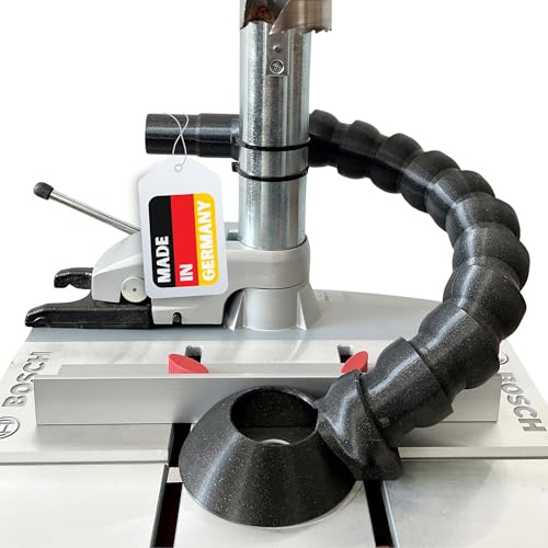 LADSPRINT® Saugrüssel Absaugung passend für Bosch PBD40 u.Ä. | Komplett mit 10 Gelenken | Passend für viele Modelle | Für Bohrer bis 40mm | Anschluss mit 3 Durchmessern | Made in Germany