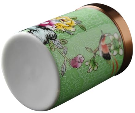 DECHOUS Ceramic Tea Canister Airtight Storage Jar for Tea Leaves Multi-purpose Kitchen Organiser Lightweight and Easy to Clean