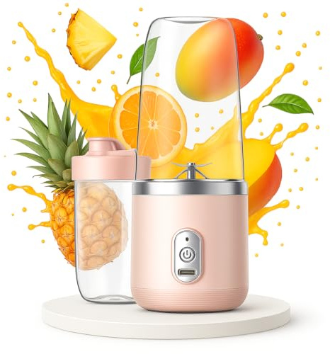 Purefit Blender Portable Puissant | Mini Mixeur Rechargeable pour Smoothies et Shakes | Mixeur Nomade Léger et Compact | Blender Sans Fil pour une Utilisation en Déplacement