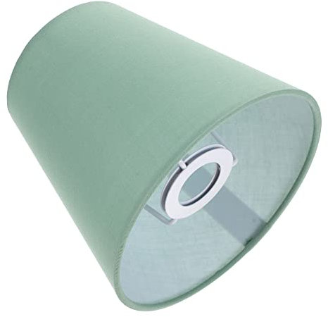 LIFKOME Kleine Lampenschirme Für Tischlampen Und Stehleuchte Trommellampenschirme E14-Fassung Retro-Stil Fassstoff Lampenschirm Stoff Vintage (Grün)