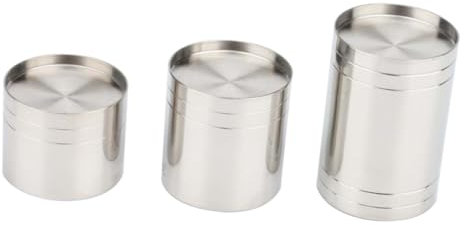 NAMOARLY 3pièces Tasses à Mesurer Acier Inoxydable Cylindriques Pour Cocktails Outils De Bar Multifonctionnels Pour Barmans Et Cuisiniers