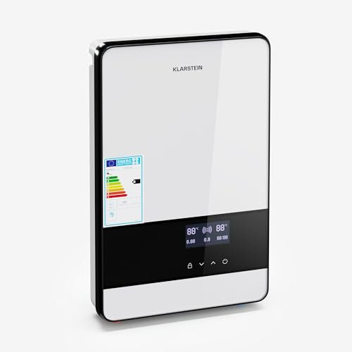 Klarstein Blaze Flow Durchlauferhitzer – 24 kW, 380 V, Edelstahl-Heizelement, Kompaktes Design, LED-Anzeige, 3 Temperaturstufen, Wandmontage, Energieeffizient