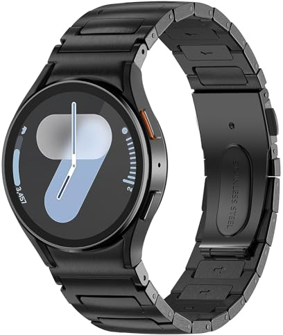 VISOOM Metall Armband für Samsung Galaxy Watch 9/8 Ultra 7/6/5/4 | Edelstahl Ersatzarmband, Einstellbar lückenloses Armband für Herren Damen
