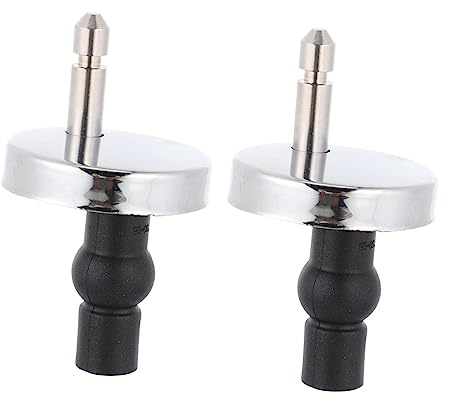 BAZEITFLOW Cerniera Viti Lega Wc e Zinco Sgancio in per Sedile a di Rapido Kit di Montaggio Resistente e Anti-corrosione, Ricambio Facile da Installare Set 2 Copriwater per Sanitari Bagno