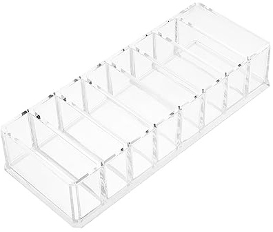 NIYANGLE Scatola Trasparente Multifunzionale per Cosmetici con Scomparti Organizer per e Design Compatto e Resistente Graffi per Ombretti e