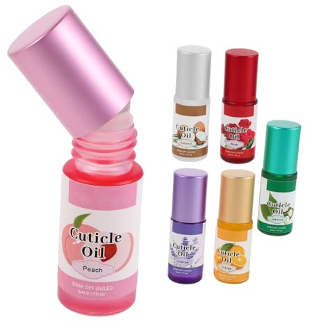 Aceite Nutritivo para Uñas Aplicador Roll-on, 6 Unidades