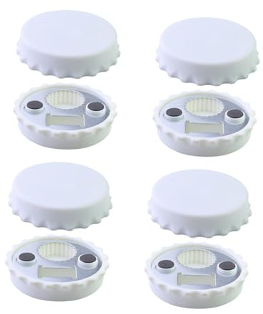 MOTHNUR 8 pezzi Apribottiglie Magnetici per Frigorifero Tappi Multifunzionali e Decorativi Calamite Resistenti per Bevande e Ghiaccio Design Compatto e Adesione Forte
