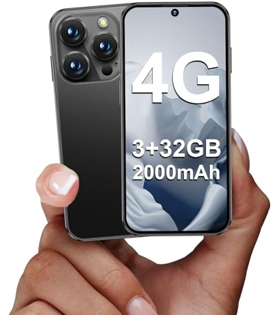 BLKE S 4G Mini-Smartphone, 3+32GB Mini-Handy, 3,88 Kinderhandys Schwarz