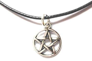 Dreamlife Antik-Silber Halskette mit Pentagramm-Anhänger aus Zinklegierung