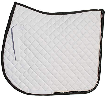 Rhinegold Elite Schabracke mit Strasssteinen, 0, weiß, Cob