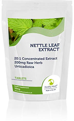 Nettle Leaf Extract Tablets 10mg of a 20:1 Concentrated Extract 200mg Raw Herb - UK - Pack of 120 Pills Pills